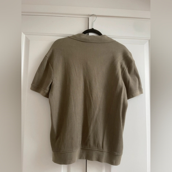 Men’s Khaki ribbed polo shirt from Zara - Picture 4 of 4